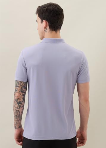 Image of Nostrum Cotton Half Sleeve T-Shirt for Men Boys, Regular Fit, Cherry, Stylish Mens T-Shirts, Polo T Shirt for Man, Collar T Shirts for Men