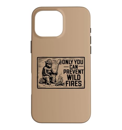 Retro Smokey Bear Sitting At Campfire Only You �X�}�z�P�[�X iPhone 16 Pro Max �p