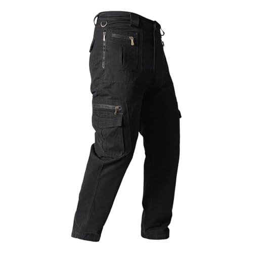 Pantalon cargo homme confortable avec poches multiples et fermeture éclair pratique