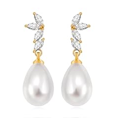 Pearl Earrings-Floral