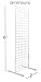 Only Hangers 2' x 6' Gridwall Panel Tower with T-Base Floorstanding Display Kit, 3-Pack White …