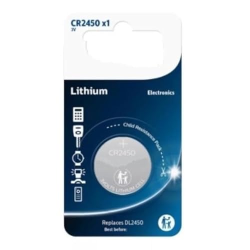 3V Lithium Battery Type 2450 X1 Perfect for Electronic Devices and Accessories Provides Safe and Durable Performance Suitable for Various Applications Quality Assured