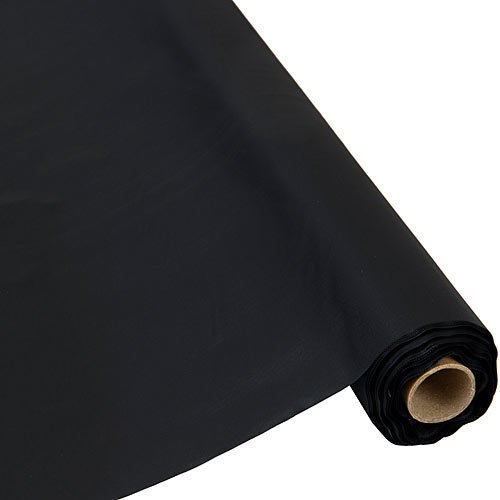 Plastic Table Cover 40 Inch Black 250 Feet Roll Party Supplies Decorations