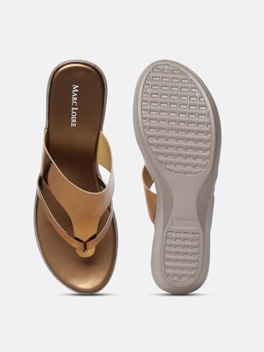 Image of Marc Loire Women Round Toe Wedge Heel Sandal for Casual Wear