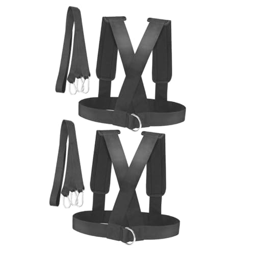 Harnais de traîneau pour muscler les jambes sans douleur aux épaules, lot de 2