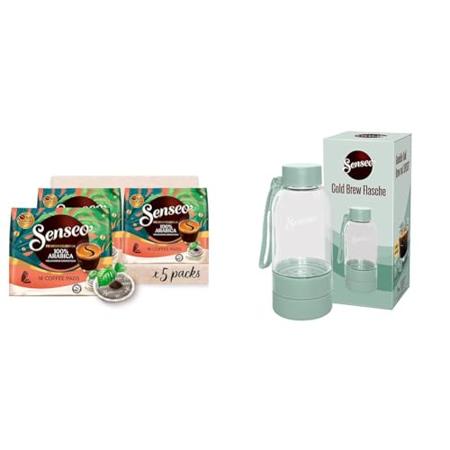 Senseo Pads Premium Selektion, 5 x 16 Getränke, 80 Kaffeepads, inklusive Senseo Cold Brew Bottle Senseo Pads Premium Selektion, 5 x 16 Getränke, 80 Kaffeepads, inklusive Senseo Cold Brew Bottle