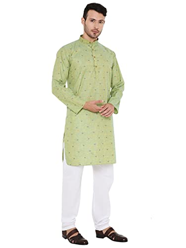 Image of Maharaja Linen Blend Kurta Pyjama Set for Men