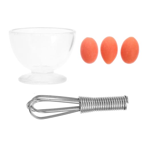 CHICAMPERA 1ensemble Miniature Accessoires De Cuisine pour Maison De Poupées De Outils De Batteur Et Bol à Réalistes pour Décoration Et Jeux De Cuisine