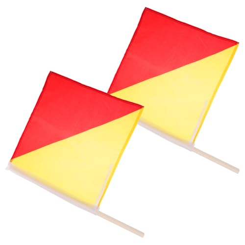 Levemolo Commanding Signal Flag Small Waving Flag Flagpole Hardware Sports Communication Tool
