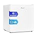 Smad Table Top Mini Fridge 48L, 0-10°C Temperature Control with 6 Adjustable Settings, 39dB Quiet Operation, Reversible Door, 100°C Heat-Resistant & Heavy-Duty Top Cover
