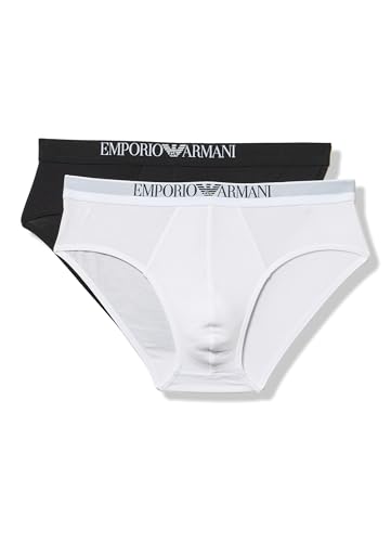 EMPORIO ARMANI Herren-Slips, schwarz/weiß, S – Ansicht 1