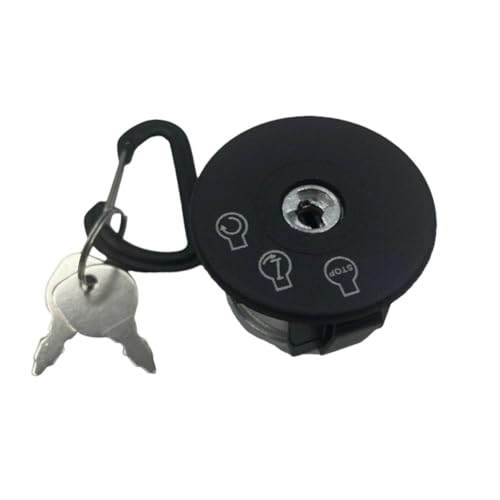MeevrgR Interrupteur à clé d'allumage avec 2 clés pour tondeuse à gazon SCAG Freedom et LIBERTY Z, compatible avec les numéros de pièces 33-379, 483472, 7072684YP, 03277000