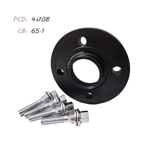 Entretoise de roue 15mm 20mm kit 4x108 CB 65.1 usinage de précision pour 206