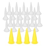 QUARKZMAN 24 Pcs Boquillas De Calafateo De Plástico Duradero Y Reutilizables Juego De Boquillas Aplicadoras Para Pistola De Calafateo Tipo Salchicha