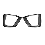 2PCS Front Bumper Fog Lamp Grill Cover Compatible For Audi A5 S5 2020 2021 2022 Car Fog Light Racing Grille Frame Lid Cap Hood(Carbon Fiber Look)
