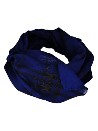 Écharpe bleue La Martina homme femme en laine : protégez votre cou du froid sans irriter la peau