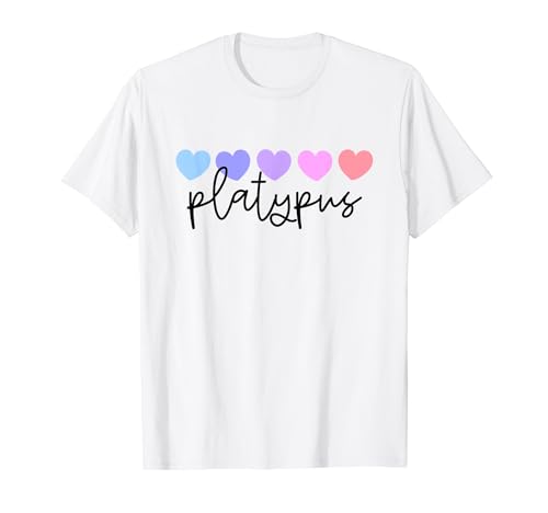 Platypus Lover Heart Mujeres Niñas o Mamá Camiseta