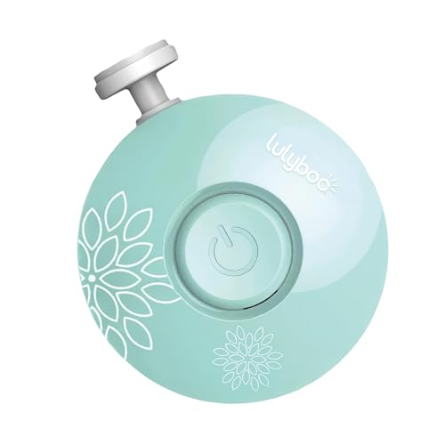 Lulyboo Electric Baby Nail Trimmer - Newborn & Toddler Safe Nail File with 6 Gentle Buffers, LED Light, Easy-Safe Design, Gentle & Noise-Free, Pediatric-Approved & Travel-Friendly Baby Grooming Tool