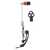 Indicador de pesca Alarma de cebo para peces, Indicador de mordedura de carpa - Accesorios de pesca ajustables con alarma de pesca portátil - Alarma de cebo de mordida con faro de ABS para colegas,