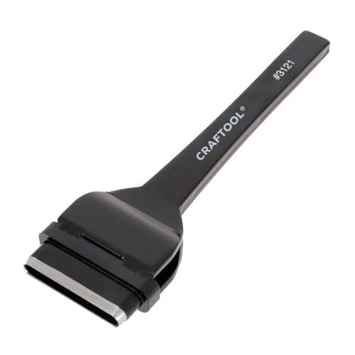 Tandy Leather Craftool Heavy Duty Oblong Punch - Precision Slot Cutting Tool - for Leather Belts, Straps and Buckles - Durable Steel Hand Tool for Consistent Cuts - 1 1/2 Inch Black