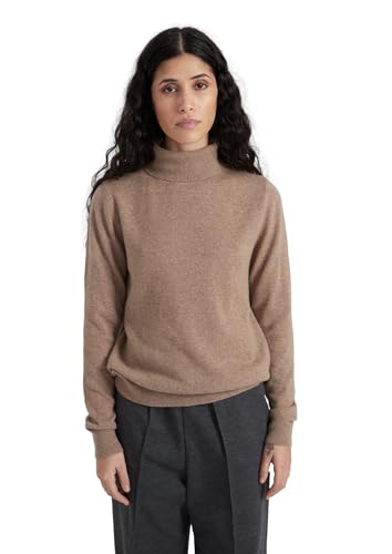 Image of Style & Republic Women's 100% Cashmere Slim Turtleneck Pullover Sweater