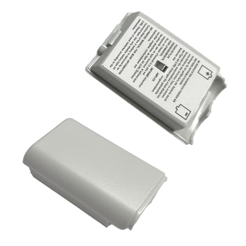 Image of 2 Pack Battery Cover Case for Xbox 360 Wireless Controller,Replacement Battery Pack Shell Compatible with Xbox 360 - White