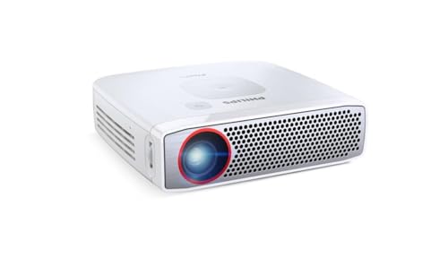 Philips PPX4835 Pocket Projector, 350 Lumens, LED, 720p, HDMI, USB, 120' Display