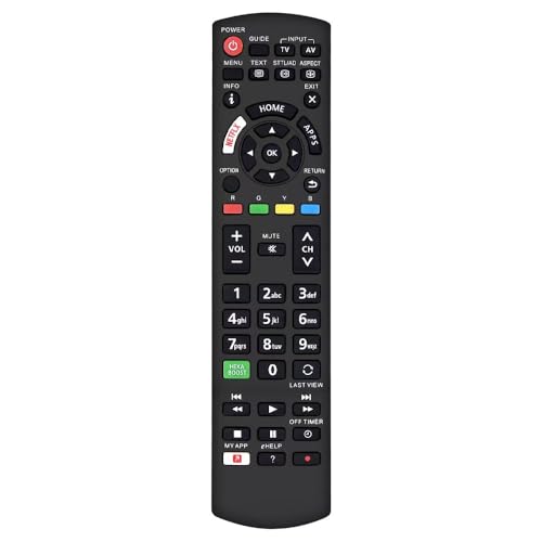 Universal Remote Control for Panasonic TV Remote Control Works for All Panasonic Plasma Viera HDTV 3D LCD LED TV