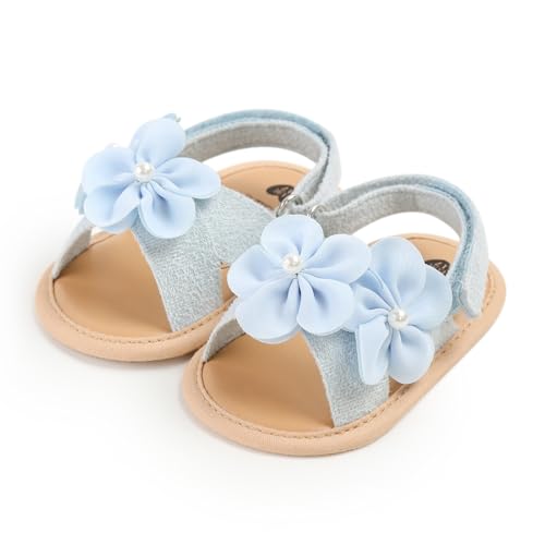 Image of Infant Baby Girls Boys Summer Sandals Premium Unisex Non Slip Rubber Soft Sole Breathable Toddler First Walker Outdoor Beach Shoes