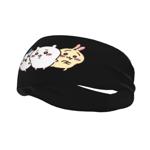 ちいかわ スポーツファッション、ポリエステル繊維ヘアバンド、男女兼用ヘッドバンド、ヘアバンド、防汗、速乾、抗菌、消臭、ソフトタッチ、ファッション、スポーツ対応です。