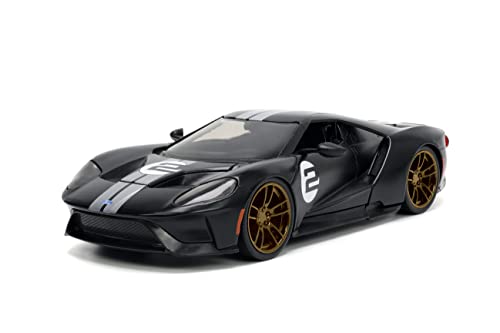 Jada Toys Big Time Muscle Auto 1:24 Ford GT 2017 Negro/Blanco miniatura 1