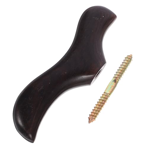 NOLITOY Crutch Head Handle for Ski Cane Handle Grip Replacement Skiing Tool Trekking Pole Handle Trekking Pole Spherical Handle Universal Pole Handle Grip Wood Ski Equipment