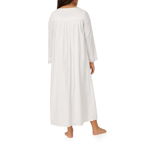 Eileen West Queen Anne's Lace Womens Sleepwear & Loungewear - Florentine Lace Collection - 100% Long Sleeve Soft Long Robe3