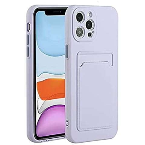 Case for iPhone 13 pro Lavender with Card Holder Cover
