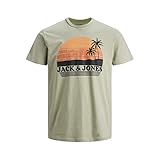  JACK&JONES JJPALM tee SS Camiseta, Tea, S de los Hombres