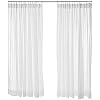 Stylemaster Esplendor Pizca Plisado Cortinas, Blanco, 24" X 84" | Pinch Pleat Pair