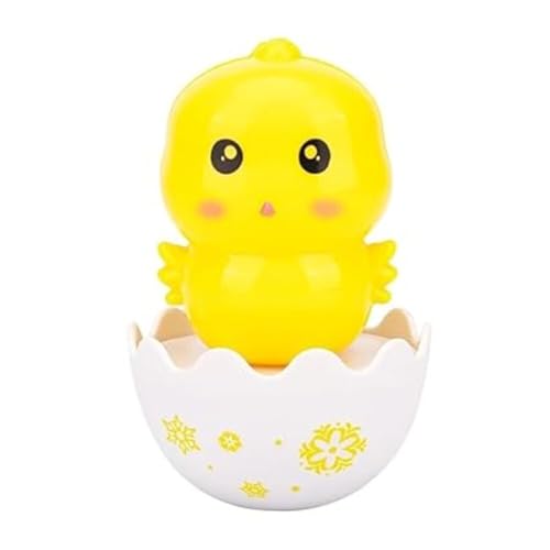 Image of Roly Poly Push and Shake Baby Tumbler Toys 2 Pcs Set Penguin Chick Bunny Wobbler Self-Balancing Rattle Educational Sensory Development Toys for Infants and Toddlers