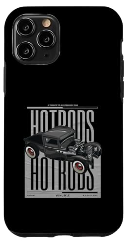 Big Block Vintage Retro Muscle Cars, Custom V8 Hot Rod �X�}�z�P�[�X iPhone 11 Pro �p