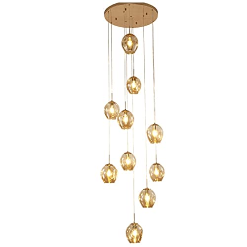 Luminaire escalier suspendu pour villa moderne salon de 200cm