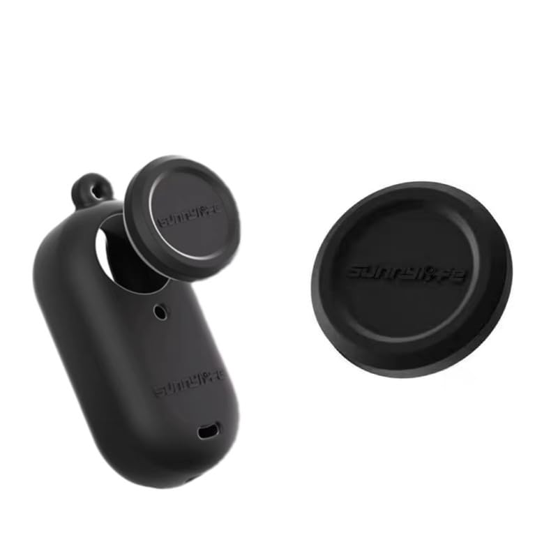 Camera Lens Caps for Insta360 Go 3S Silicone, Waterproof,Scratch-Resistant, Dirt-Resistant, Portable Vlogging Camera Lens Caps Protection Accessories Set of 1(Black