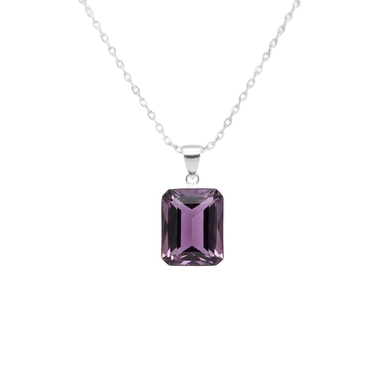 Pendentif en quartz violet naturel LKBEADS, le collier anti-ternissement pour un éclat permanent
