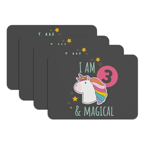 Sets de table antidérapants licorne pour stopper les taches - 2