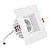 Maxxima 4 in. Low Kelvin Ultra-Thin Square Recessed Anti-Glare LED Downlight, Canless IC Rated, 1200 Lumens, 5 Color Temperature Selectable 2200K/2400K/2700K/3000K/3500K, Dimmable, J-Box Included