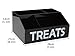 Morezi Dog Food Organizers Storage cat Treat jar Organizer Great for organizing pet Dogs Cats Birds Animal Cookie Snack in Kitchen countertop Closet Black