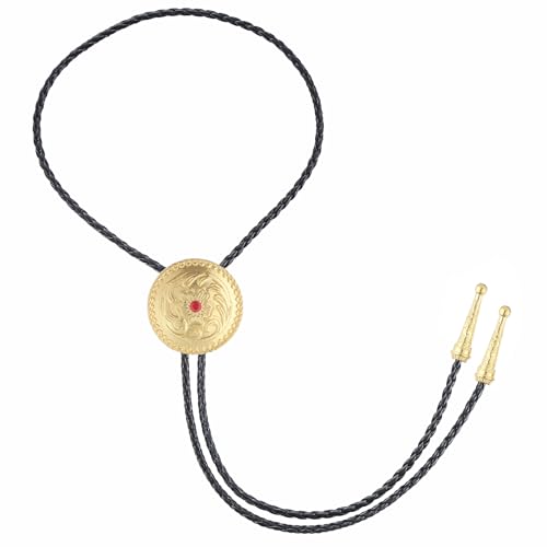 Image of Jeilwiy Bolo Tie for Men, Western Bolero Tie Cowboy Ties Native American Cowgirl Bolo Tie Accessories for Men Women