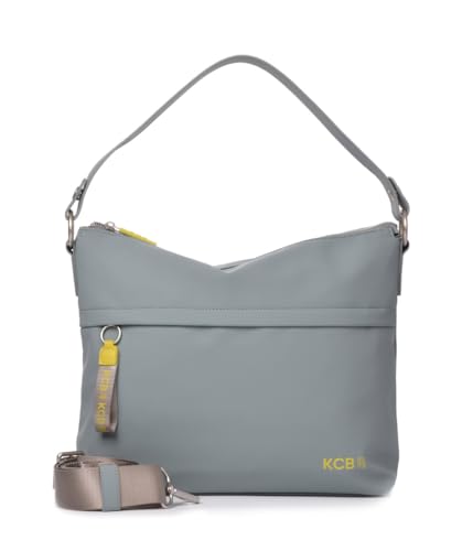 KCB Bolso de Hombro Hobo Fluo | Diseño Elegante y Funcional | Versátil, Espacioso y Convertible | Gran Capacidad | Asa Adicional Ajustable | 100% Vegano | Color Celeste