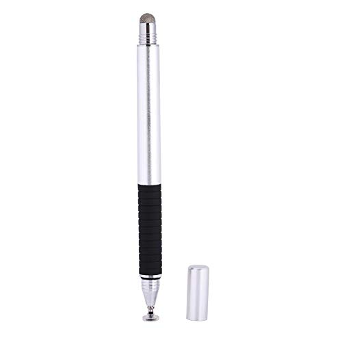 High Precision Stylus Pen for TouchScreen, 2 in 1 Ultra Smooth Capacitive Stylus Pen for Touchscreen Smart Phones and Tablets(Silver)