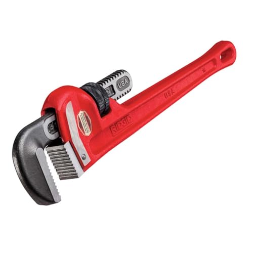 RIDGID 31000 Model 6 Heavy-Duty Plumbing Straight 6 Pipe Wrench Red Made in the USA