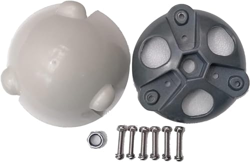 Hub de turbine éolienne avec capot aérodynamique pour montage 3 pales DIY
