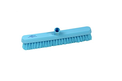 Hillbrush B1082B Hygiene - Escoba de barrido profesional (suave, 390 mm), color azul